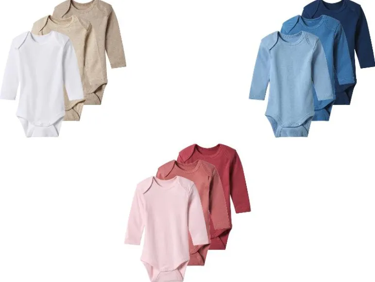 Set van 3 baby rompers<lupilu® Hot