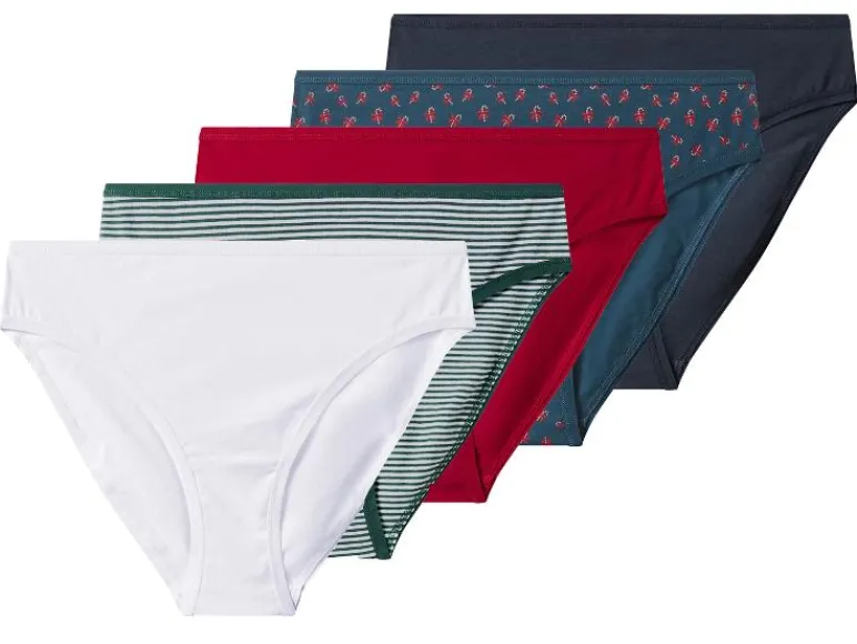Set van 5 dames kerstonderbroeken<esmara® Best