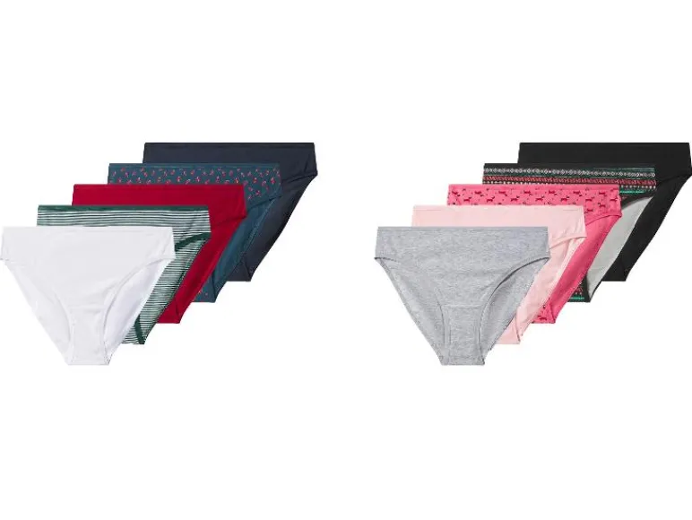 Set van 5 dames kerstonderbroeken<esmara® Best