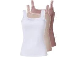Set van 3 geribde dames tops<esmara® Hot