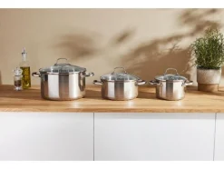 Set van 3 RVS kookpannen<SILVERCREST® Online