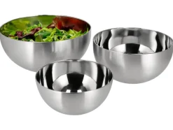 Set van 3 RVS schalen<SILVERCREST® Outlet