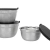 Set van 3 RVS schalen<SILVERCREST® Sale