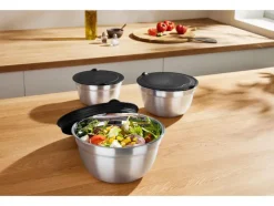 Set van 3 RVS schalen<SILVERCREST® Sale