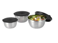 Set van 3 RVS schalen<SILVERCREST® Sale