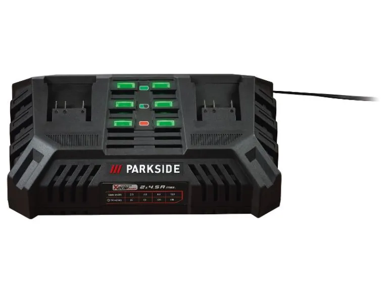 Set van 2 smart accu's 20 V - 4 Ah en 1 lader - 4,5 A<PARKSIDE PERFORMANCE® New