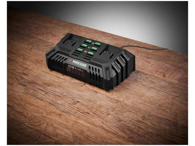 Set van 2 smart accu's 20 V - 4 Ah en 1 lader - 4,5 A<PARKSIDE PERFORMANCE® New