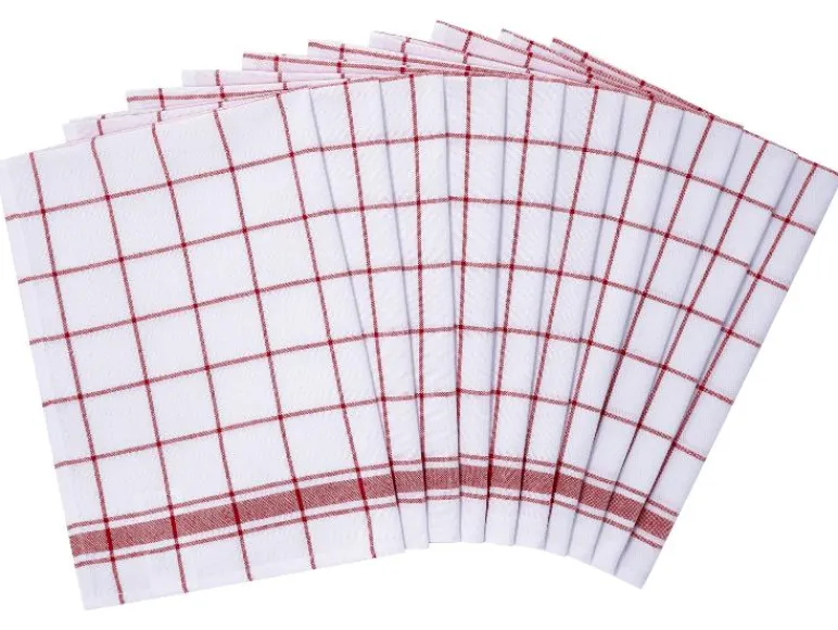 Set van 10 theedoeken 50 x 70 cm<W5 Outlet