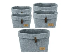 Set van 5 vilten manden Feli<Wenko Clearance