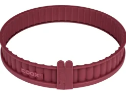 Siliconen quichevorm met glazen bodem<Coox New