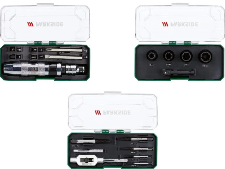 Slagmoersleutelset, schroevendraaierset of moersleutelset<PARKSIDE® Clearance