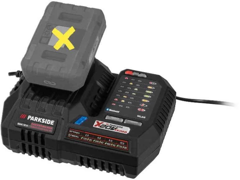 Smart acculader 20 V - 12 A<PARKSIDE PERFORMANCE® Outlet