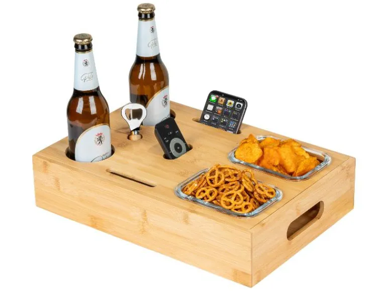 Snackplank met glazen bakjes<Wenko Clearance