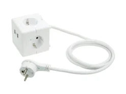 Stekkerdoos kubus met USB-aansluitingen<TRONIC® Hot