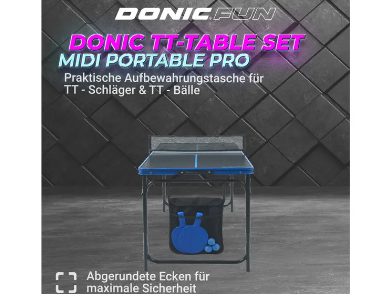 Tafeltennistafel set Midi Portable PRO<DONIC Online