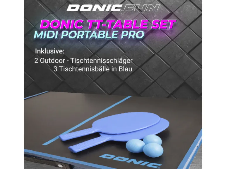 Tafeltennistafel set Midi Portable PRO<DONIC Online