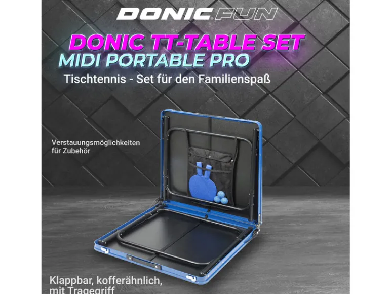 Tafeltennistafel set Midi Portable PRO<DONIC Online
