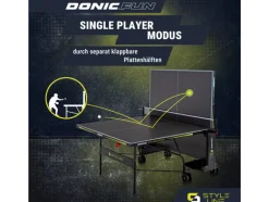 Tafeltennistafel STYLE 800 Outdoor<DONIC Hot