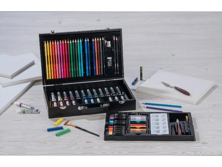 Tekenkoffer 81-delig<crelando® Sale