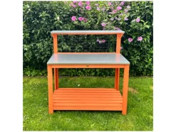 Tuintafel met verzinkte werktafel<HABAU New