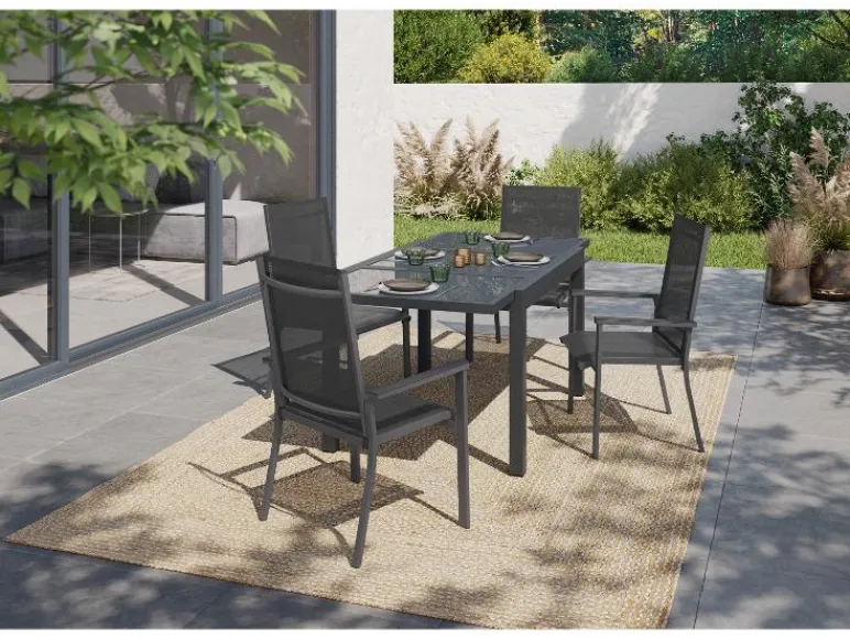 Uitschuifbare aluminium tuintafel Houston<LIVARNO home Outlet