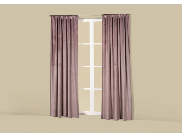 Velours gordijnen 135 x 254 cm<LIVARNO® Sale