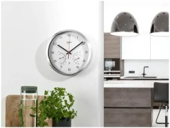 Wandklok met thermometer en hygrometer<LIVARNO home Outlet
