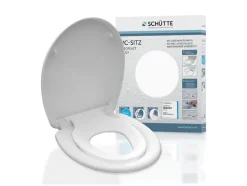 WC zitting duroplast FAMILY WHITE met soft-close-mechanisme en snelsluiting<Schütte Discount
