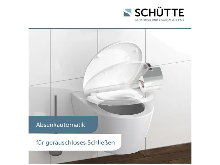 WC zitting duroplast FAMILY WHITE met soft-close-mechanisme en snelsluiting<Schütte Discount