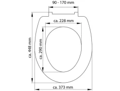 WC zitting duroplast, met soft-close-mechanisme<Schütte