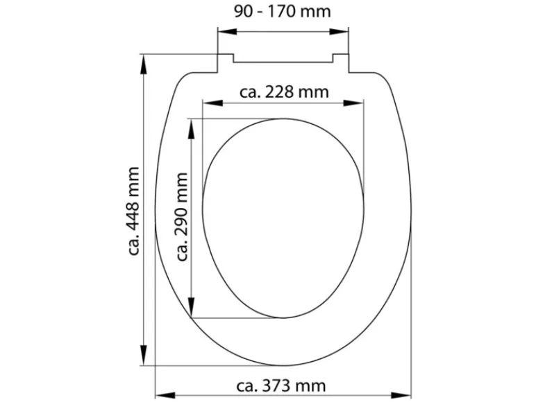 WC zitting duroplast, met soft-close-mechanisme<Schütte