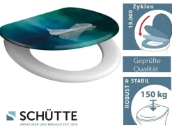 WC zitting duroplast, met soft-close-mechanisme<Schütte