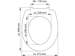 WC zitting duroplast, met soft-close-mechanisme<Schütte
