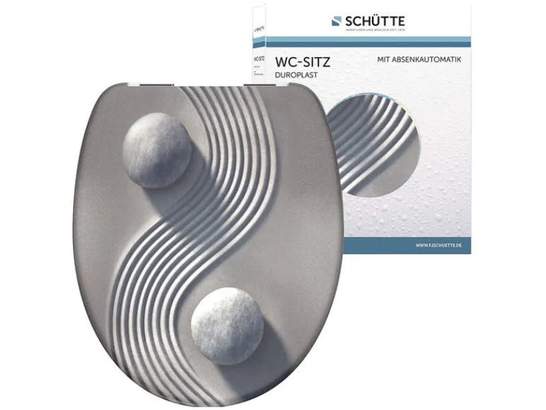 WC zitting duroplast, met soft-close-mechanisme<Schütte