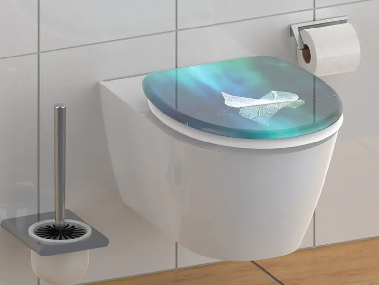 WC zitting duroplast, met soft-close-mechanisme<Schütte