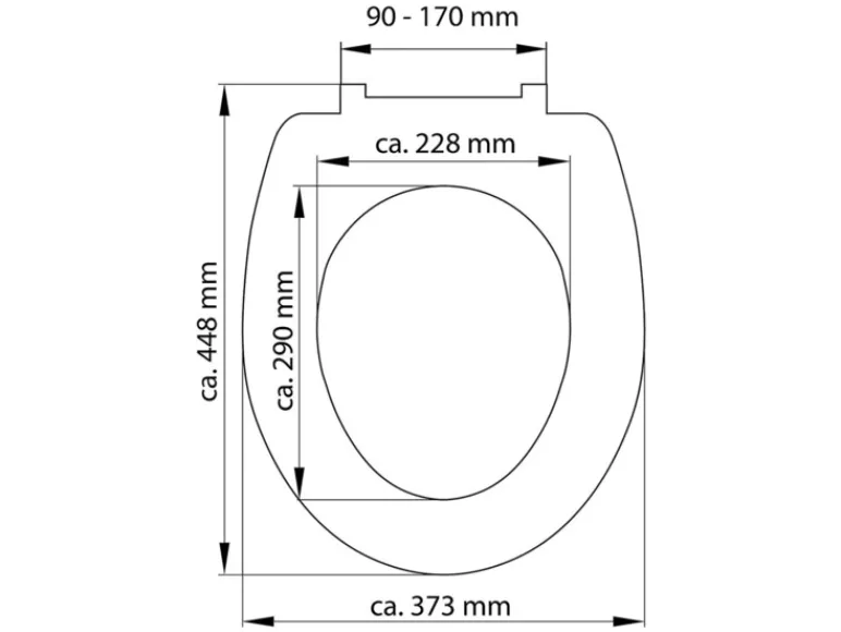 WC zitting duroplast, met soft-close-mechanisme<Schütte