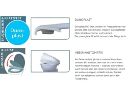WC zitting duroplast, met soft-close-mechanisme<Schütte