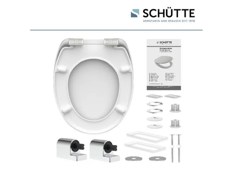 WC zitting duroplast, met soft-close-mechanisme<Schütte