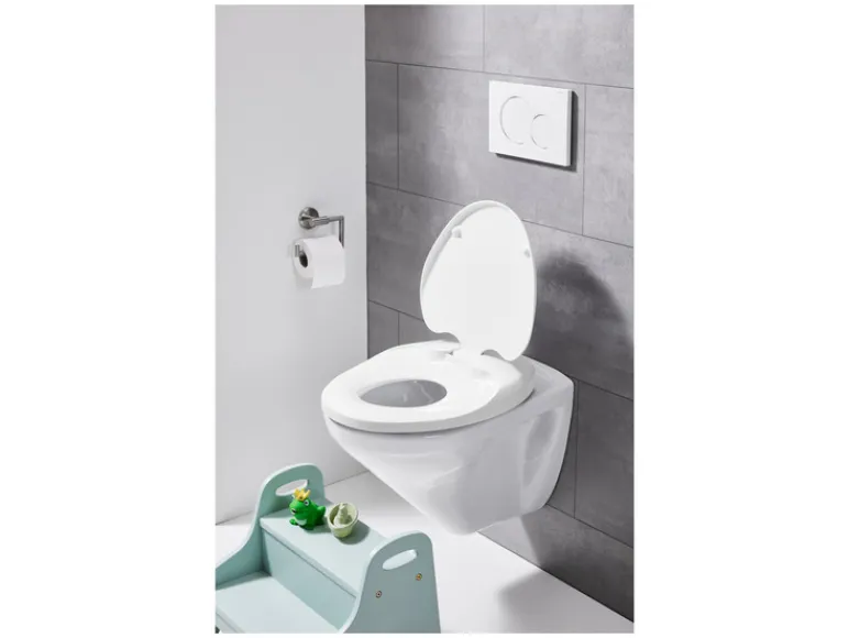 WC-zitting met geïntegreerde kinderzitting<LIVARNO home Clearance