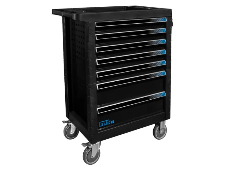 Werkplaatswagen GW7 Black Line met gereedschapset<Güde Sale