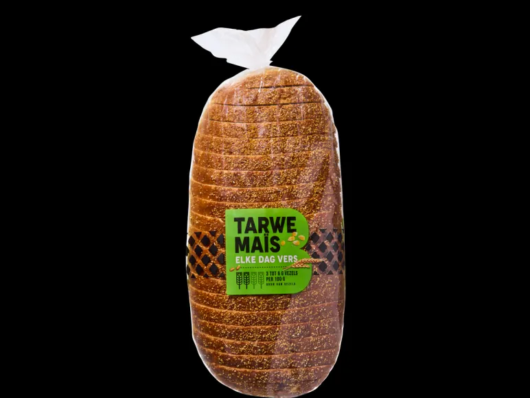 Wit tarwemaïsbrood heel< New