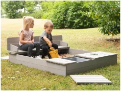 Zandbak met opklapbare zitbank<roba Discount