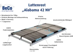 7-zones lattenbodem Alabama 42 NV<BeCo Best